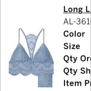 🌟5 FOR 25!!!🌟 NWOT VS lace bralette!! cute!!!